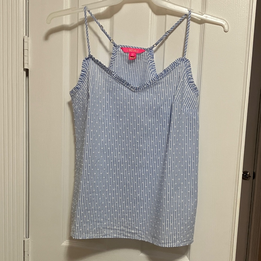 Lilly Pulitzer Chic Blue Patterned Camisole  Size-S